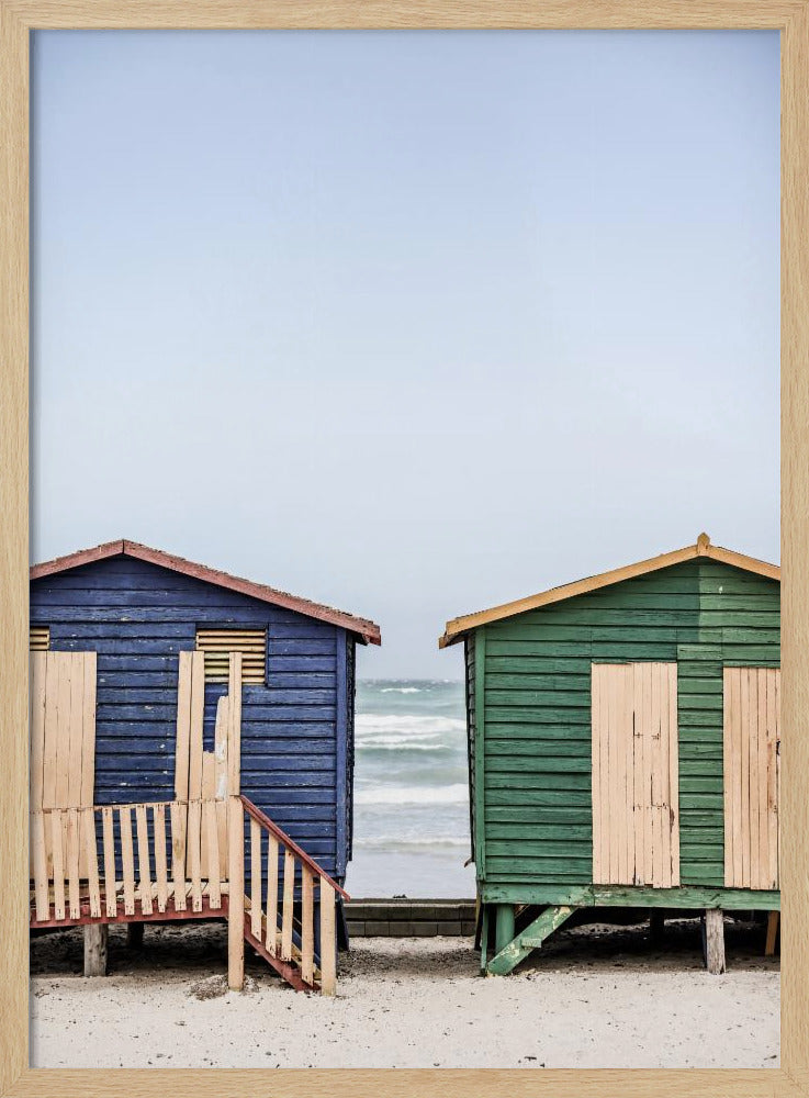 Coastal Huts Harmony | Poster