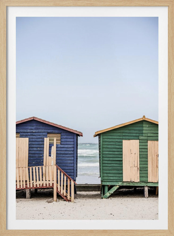 Coastal Huts Harmony | Poster