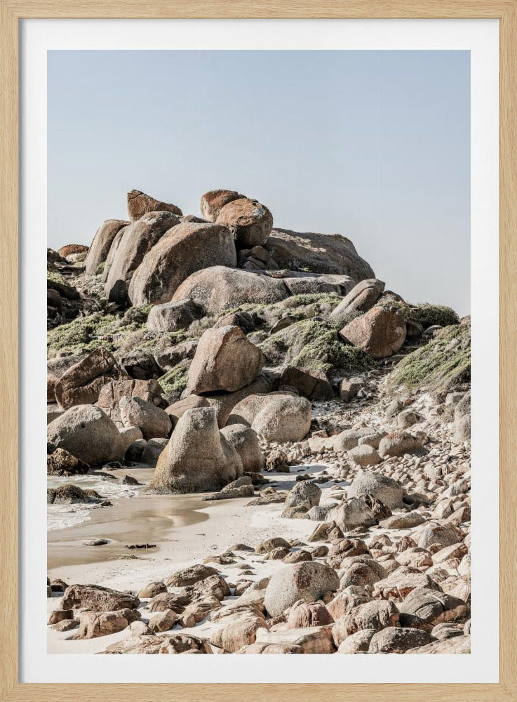 Rocky Coastline Serenity | Poster