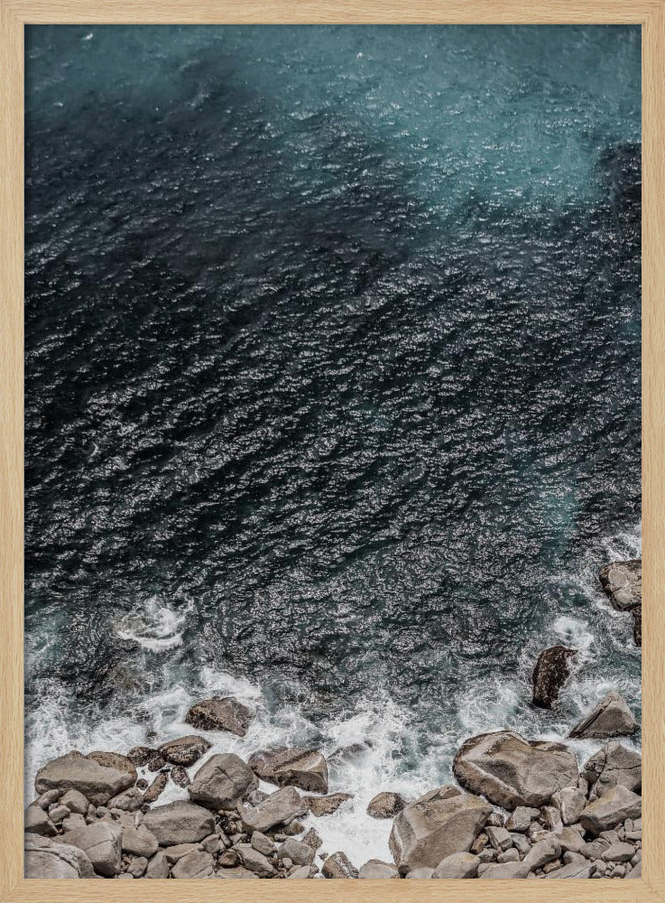 Rocky Coastline Waves | Poster