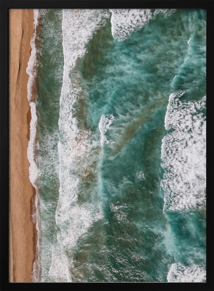 Waves Embrace Shore | Poster