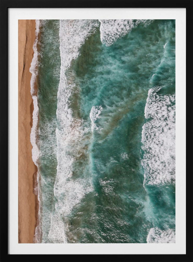 Waves Embrace Shore | Poster