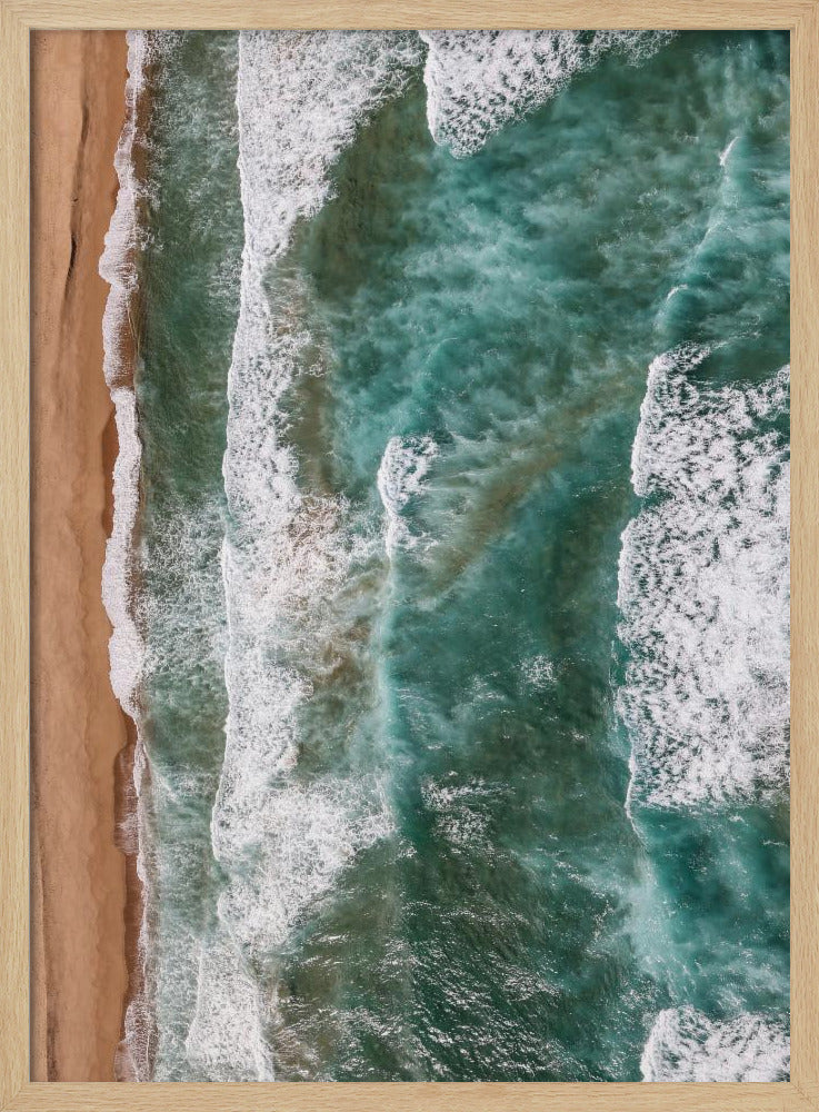 Waves Embrace Shore | Poster