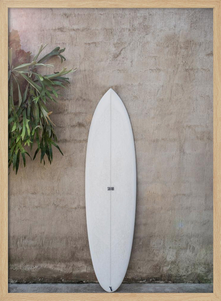 White Surfboard | Poster