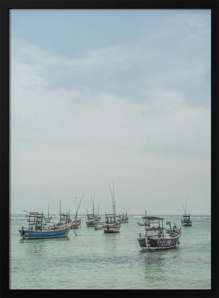 Tranquil Sea Vessels | Poster