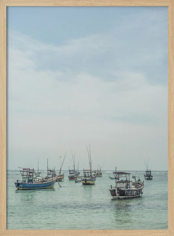 Tranquil Sea Vessels | Poster