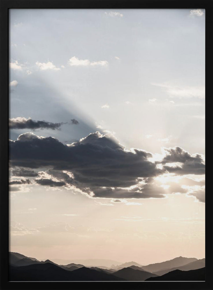 Mountain Landscape With Dramatic Clouds | Poster