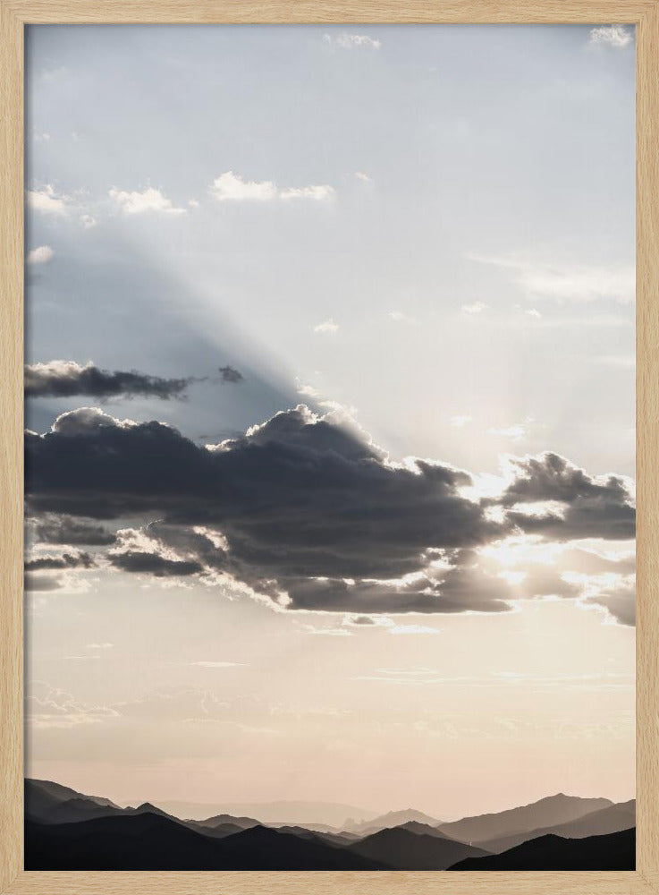 Mountain Landscape With Dramatic Clouds | Poster