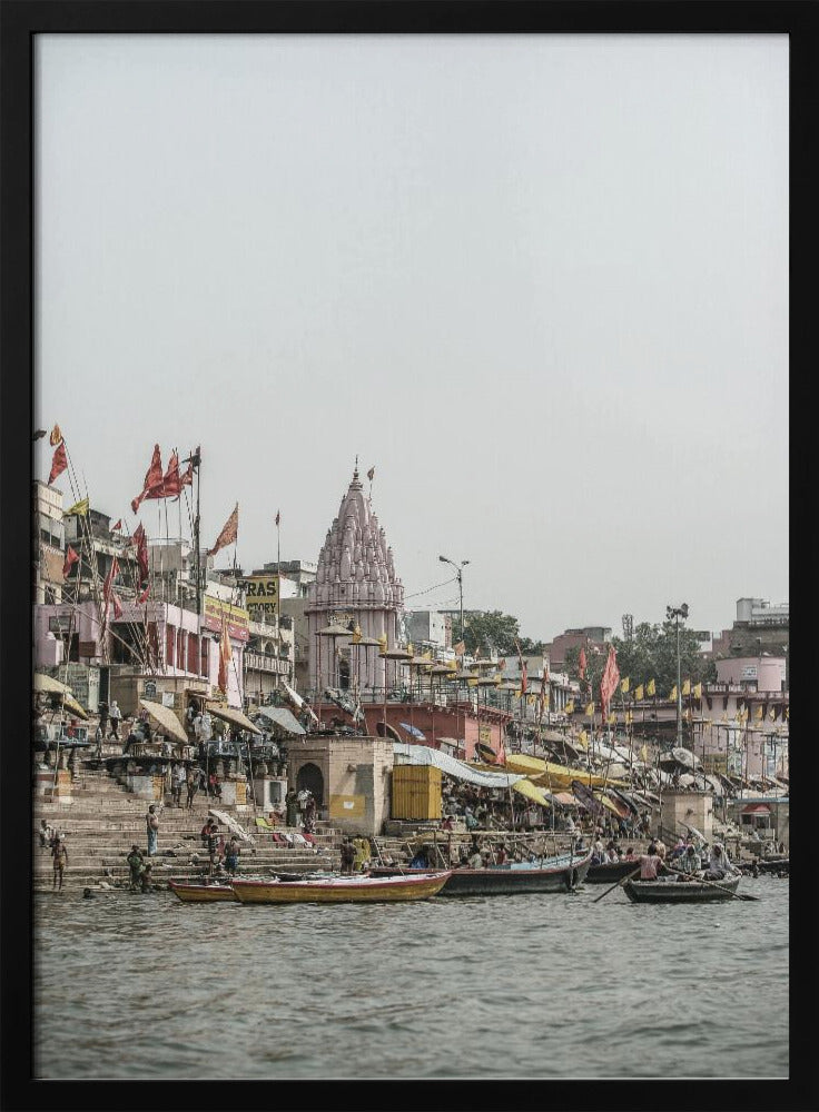 Ganges Riverside Scene | Poster
