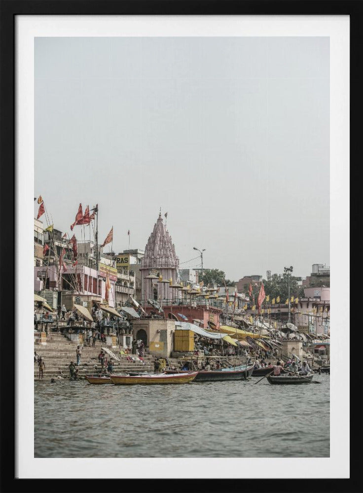 Ganges Riverside Scene | Poster