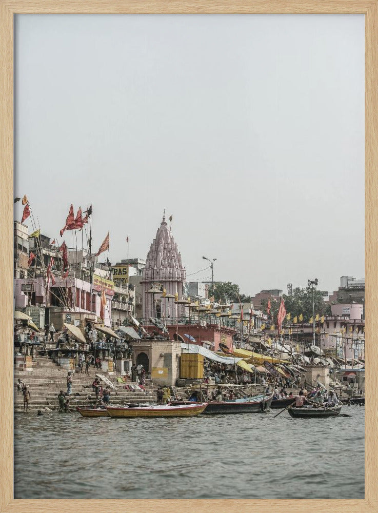 Ganges Riverside Scene | Poster