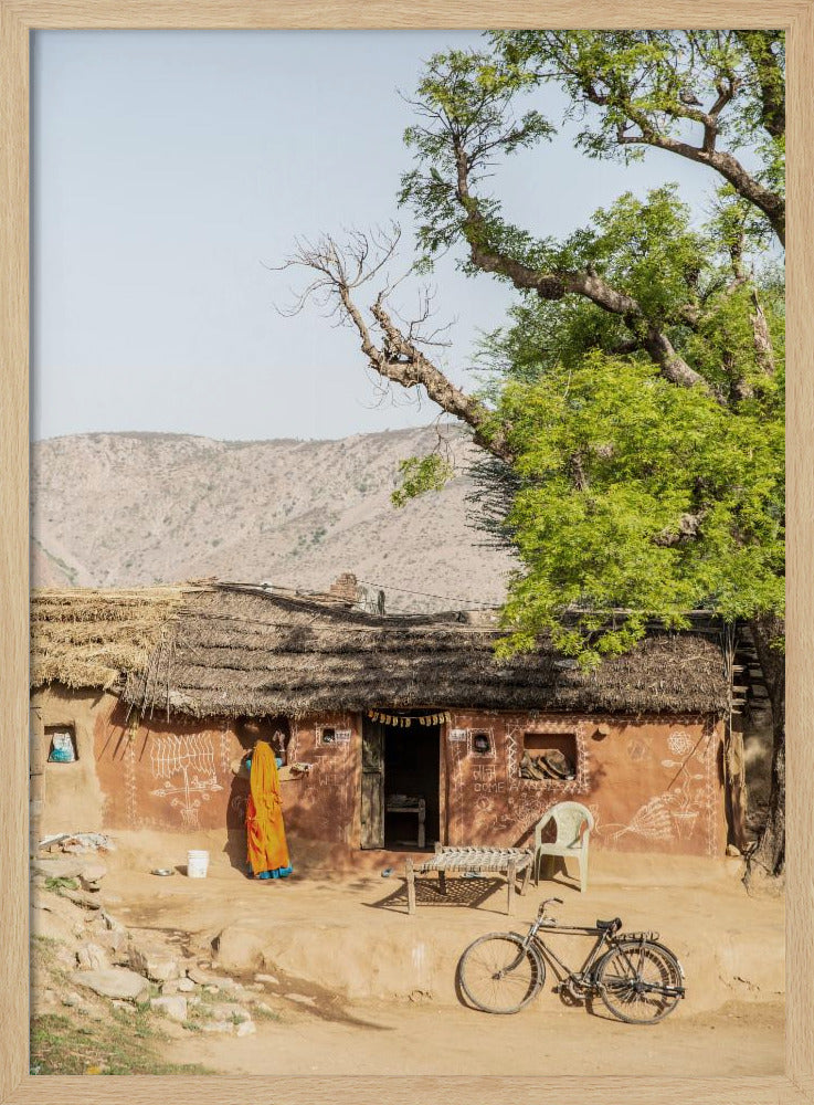 Rustic Indian Village Scene | Poster