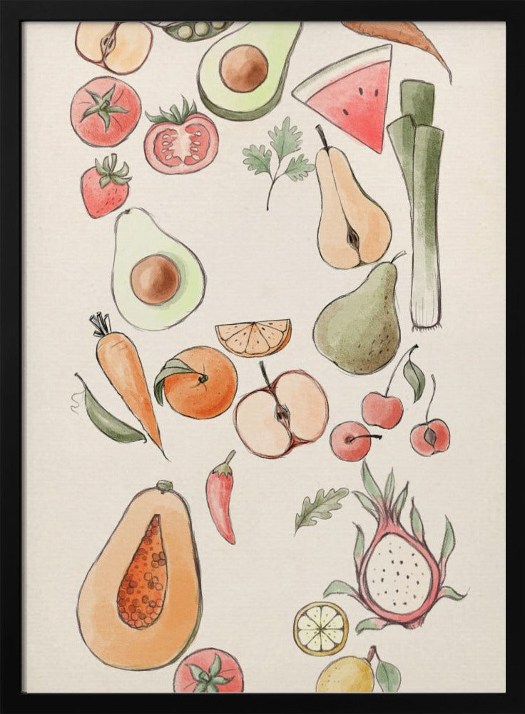 Tropical Vegetable illustration | Poster