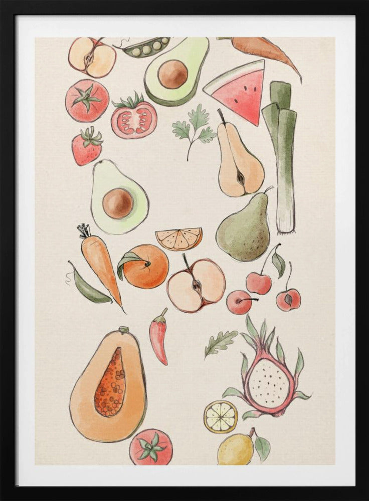 Tropical Vegetable illustration | Poster