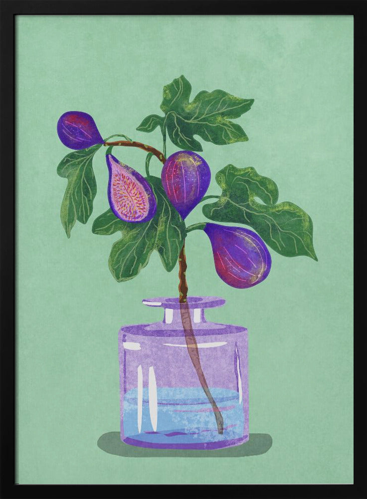 Figs Branch In Vase | Poster
