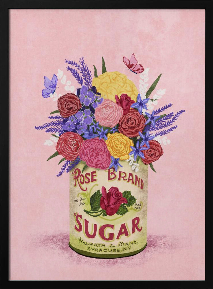 Flowers In a vintage Can | Poster