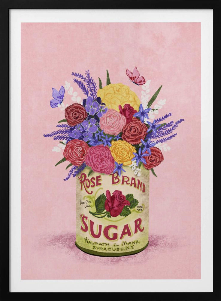 Flowers In a vintage Can | Poster