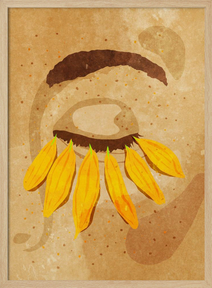Flower power eye lashes | Poster