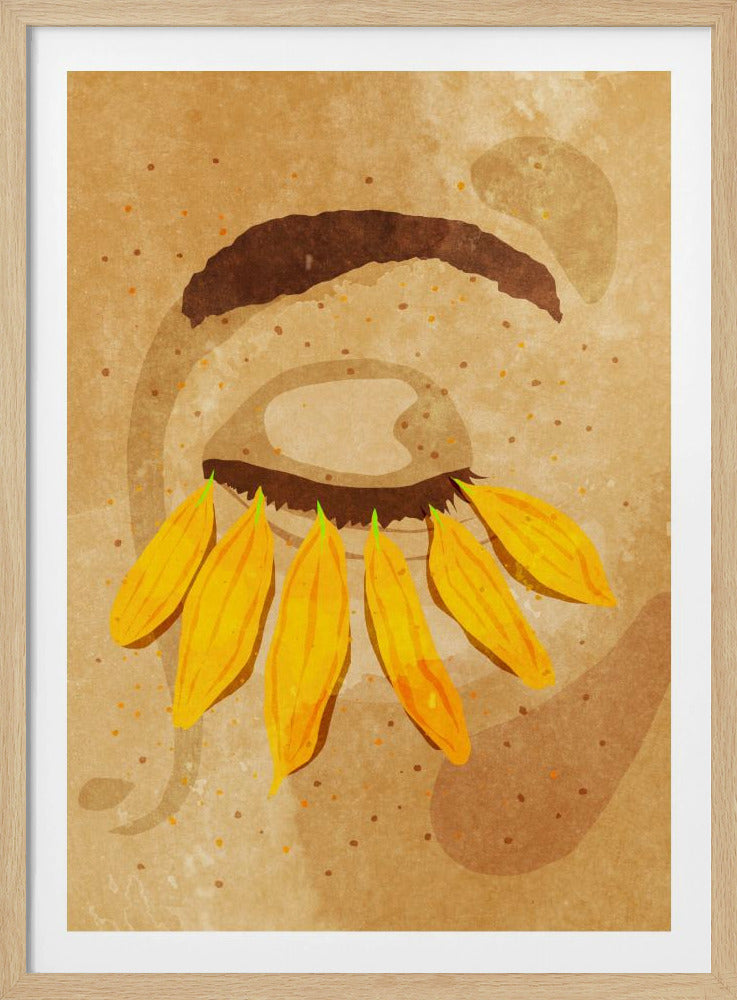 Flower power eye lashes | Poster