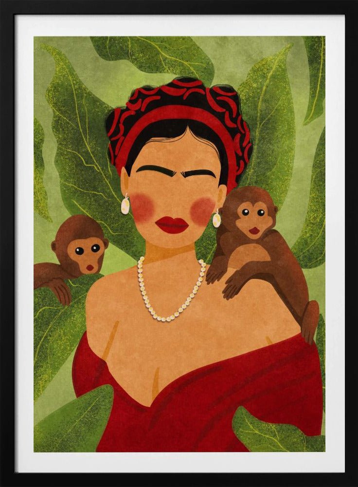 Frida and Monkeys | Poster