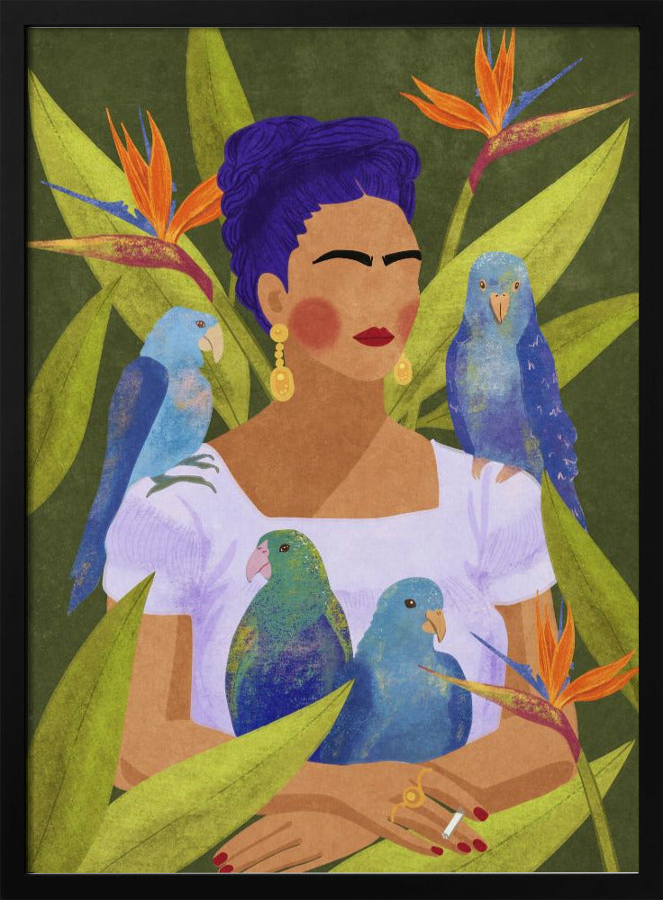 Frida and birds | Poster