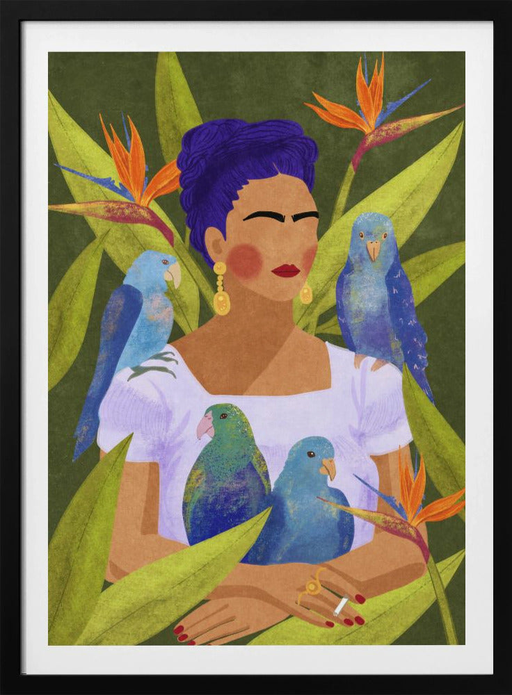 Frida and birds | Poster