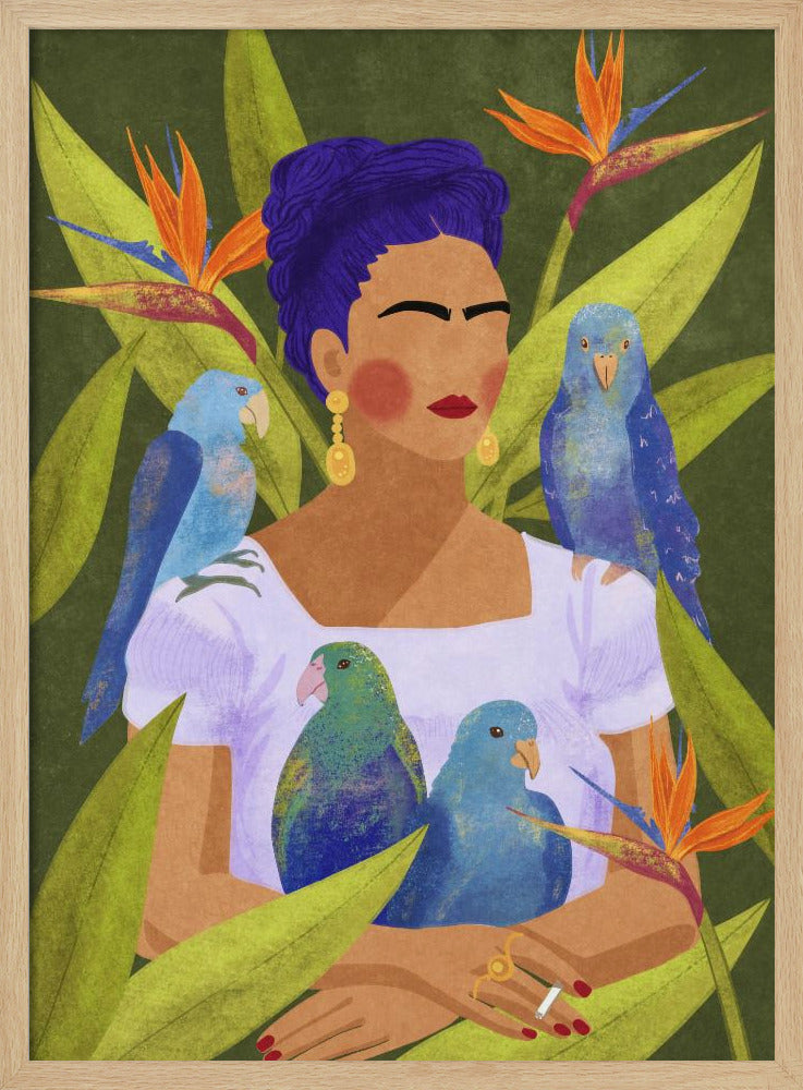 Frida and birds | Poster
