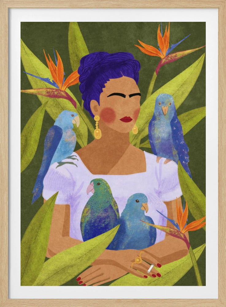 Frida and birds | Poster