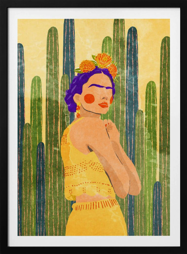 Frida and cacti | Poster