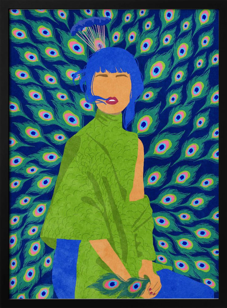 peacock woman | Poster