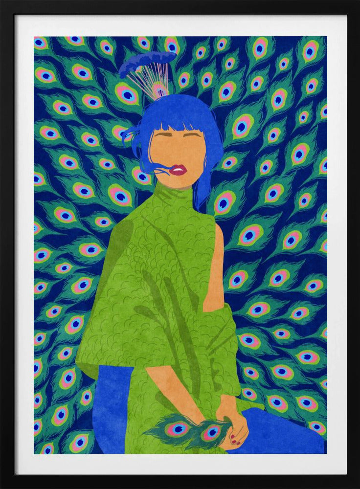peacock woman | Poster