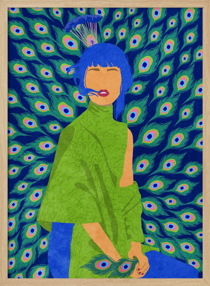 peacock woman | Poster