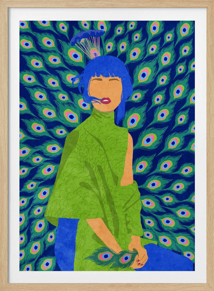 peacock woman | Poster