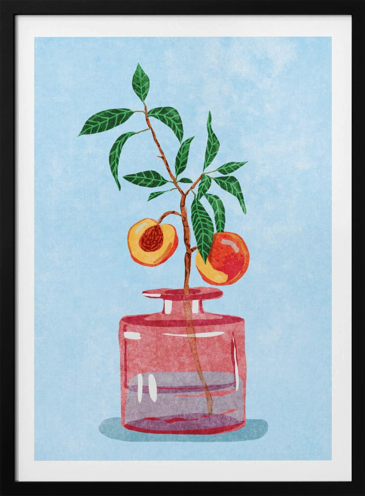 Peach Tree in Vase | Poster