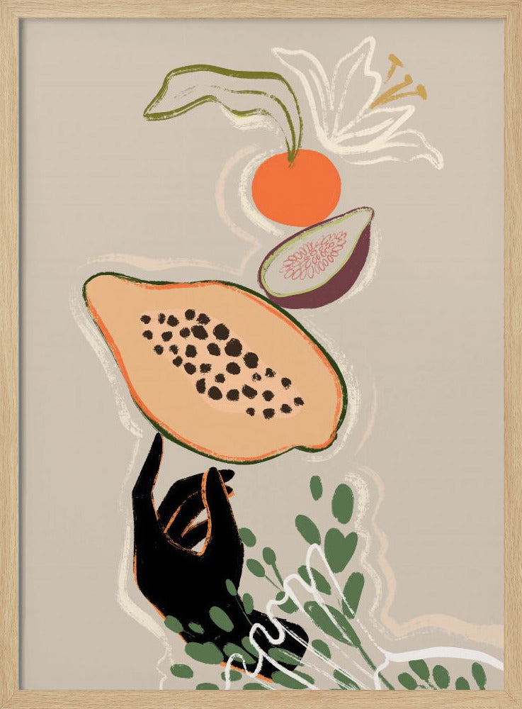 Balancing Fruits | Poster