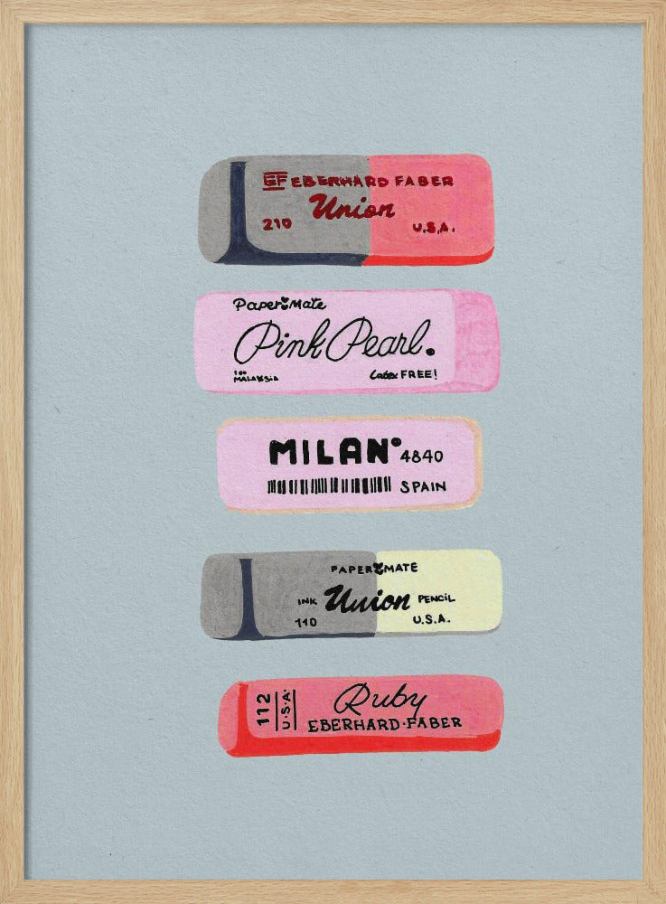 Erasers Art Print | Poster
