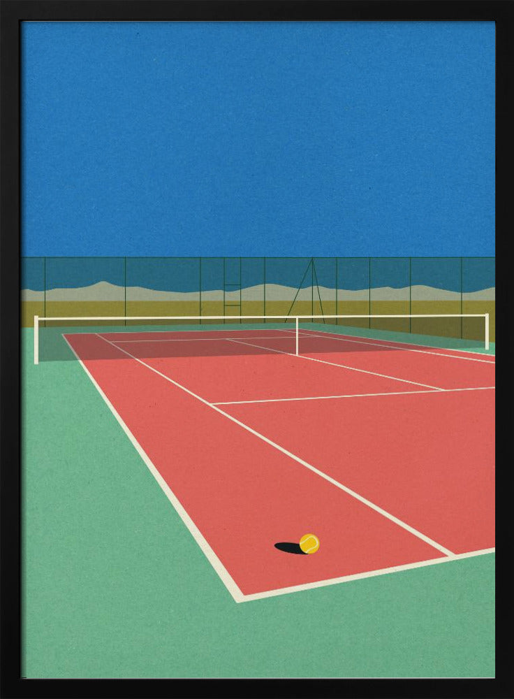 Tennis Court In the Desert | Poster