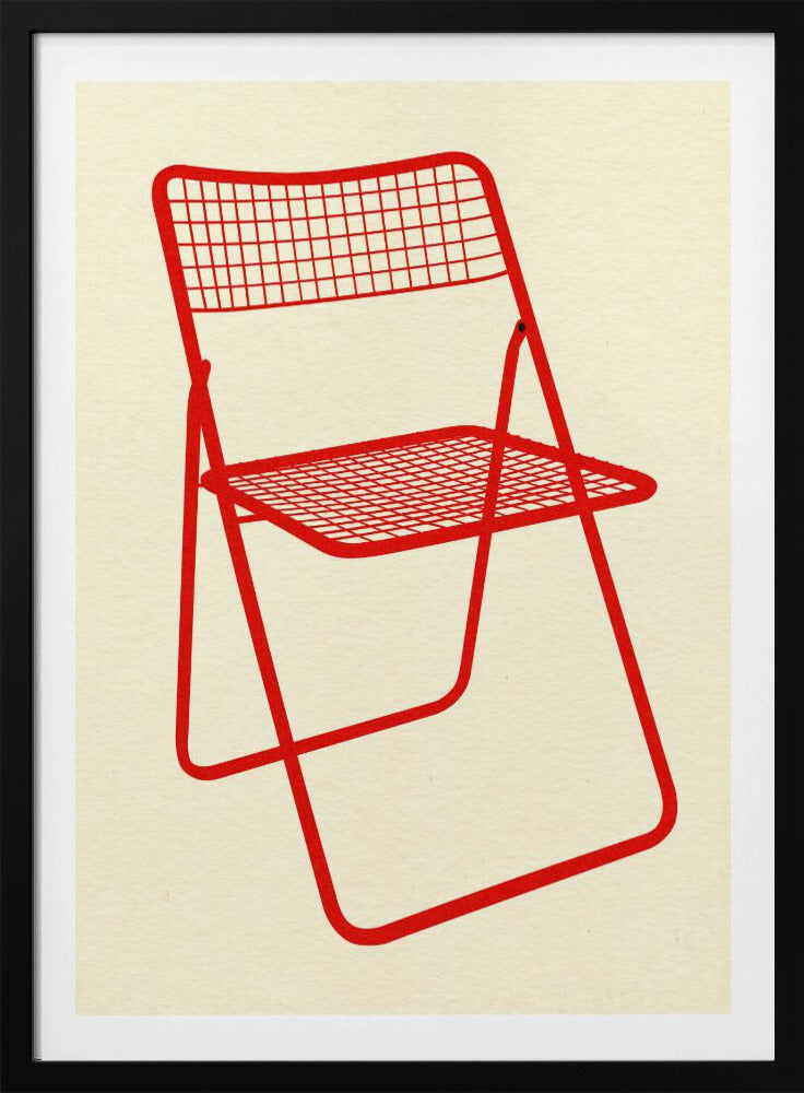 Ted Net Chair Red | Poster