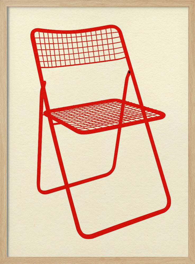 Ted Net Chair Red | Poster