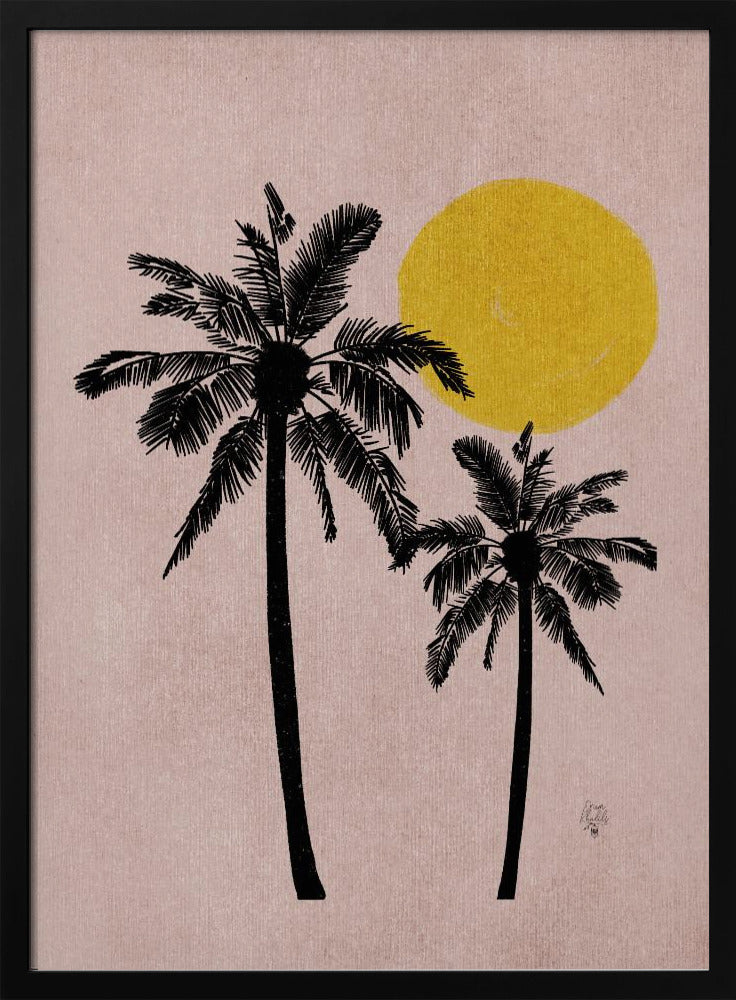 Pink Bg Palm Tree Erum Khalili.png | Poster