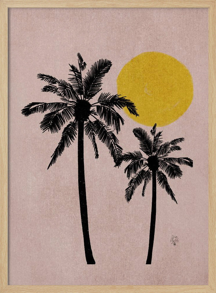 Pink Bg Palm Tree Erum Khalili.png | Poster