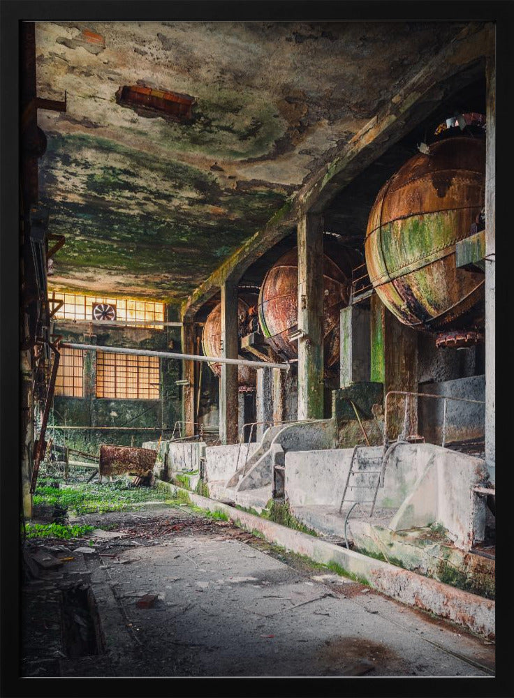 Rusty Industrial Balls | Poster