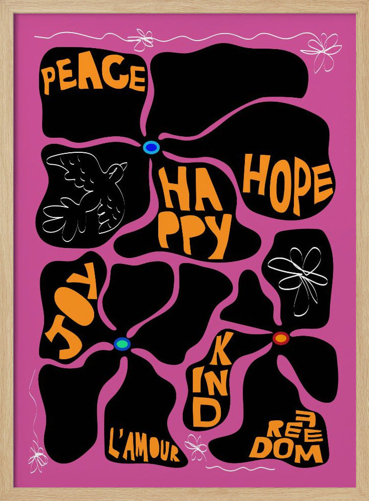 Flower of the Time - Purple | Poster