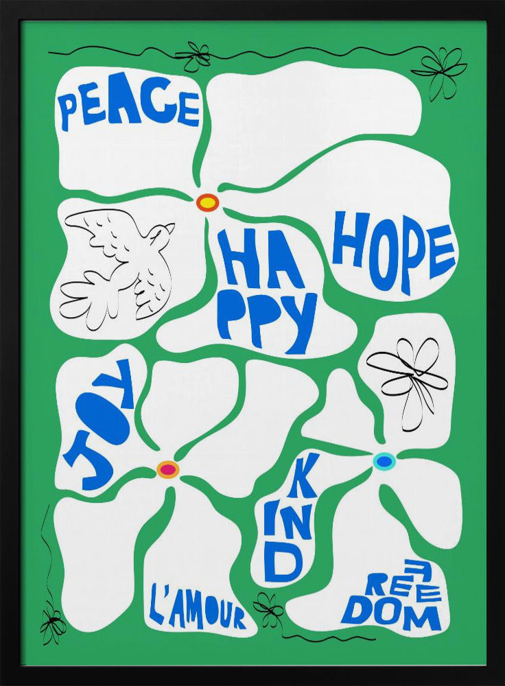 Flower of the Time - Green | Poster