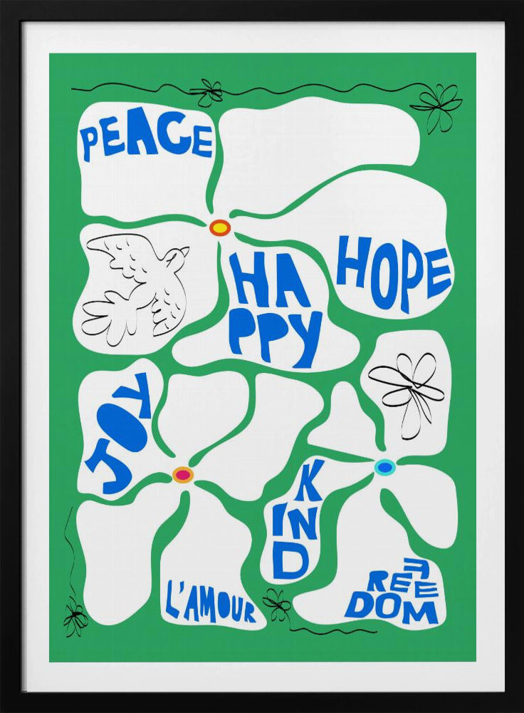 Flower of the Time - Green | Poster