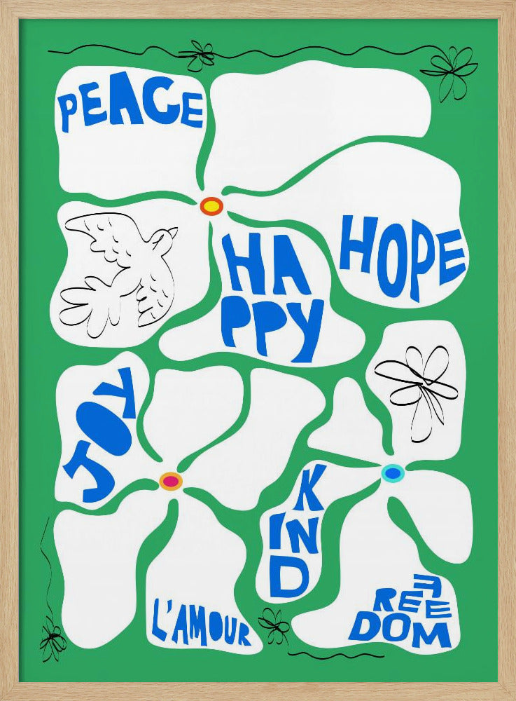 Flower of the Time - Green | Poster