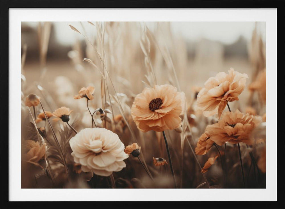 Sepia Blooms | Poster