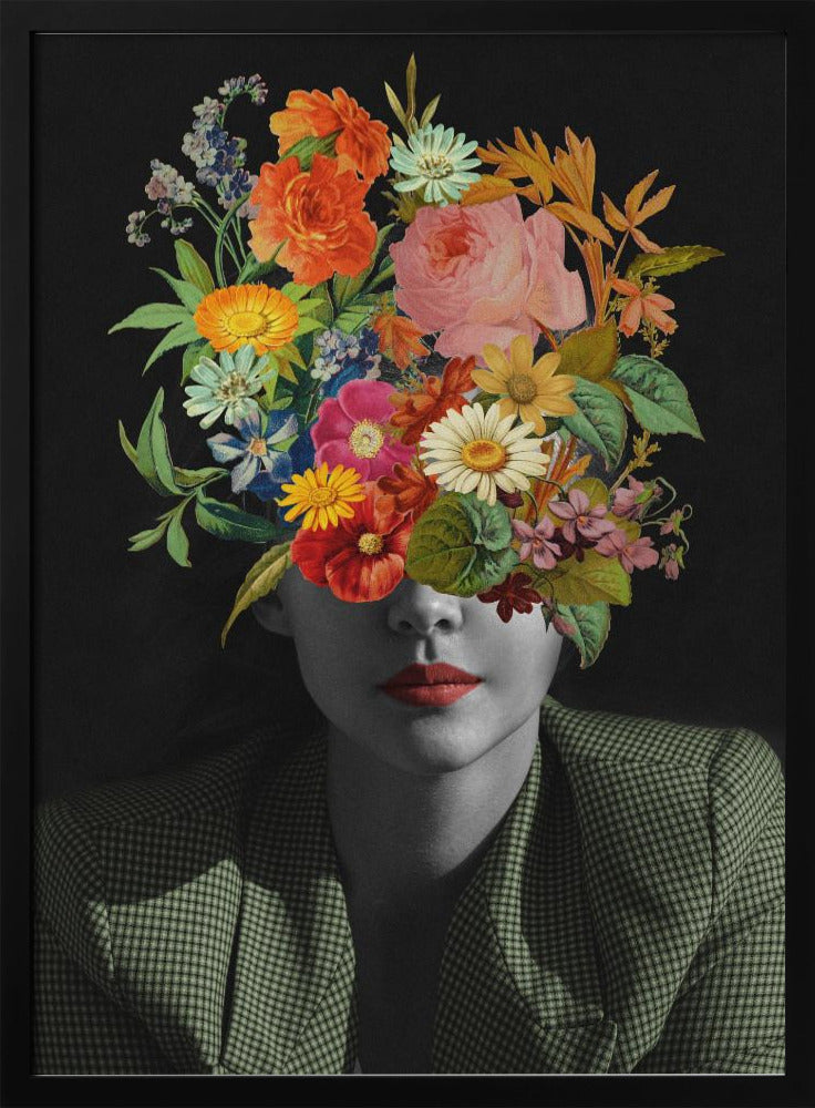 Green Vintage Bouquet | Poster