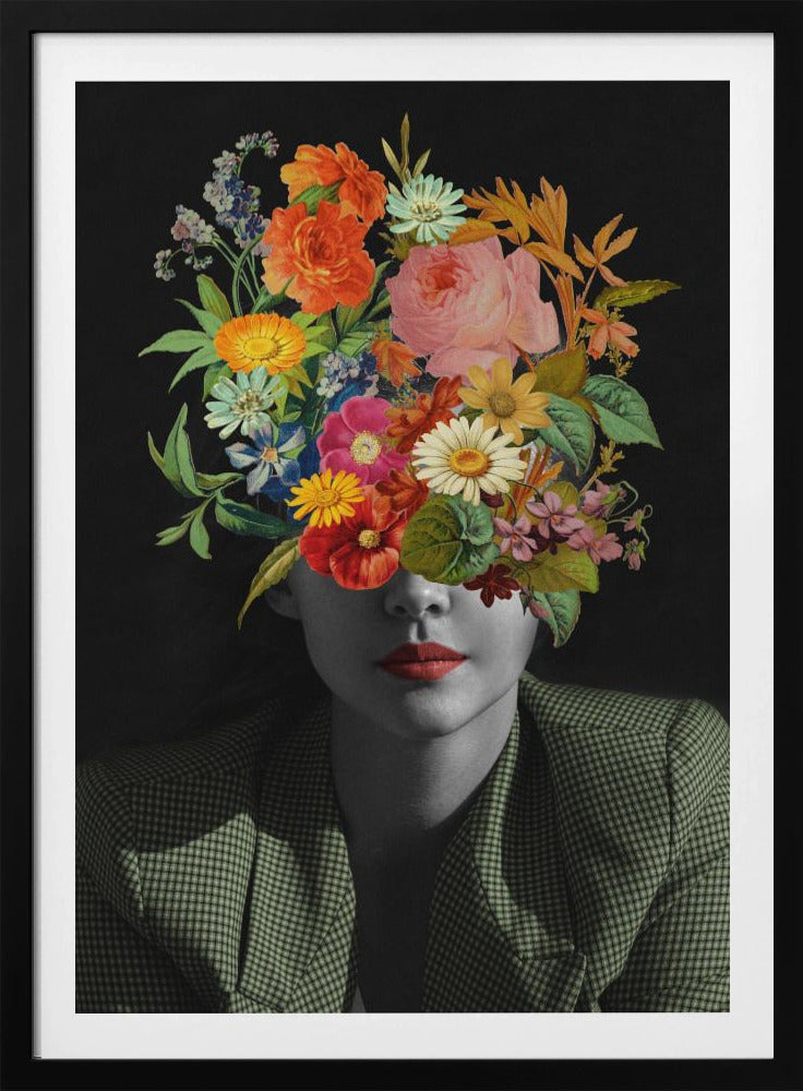 Green Vintage Bouquet | Poster