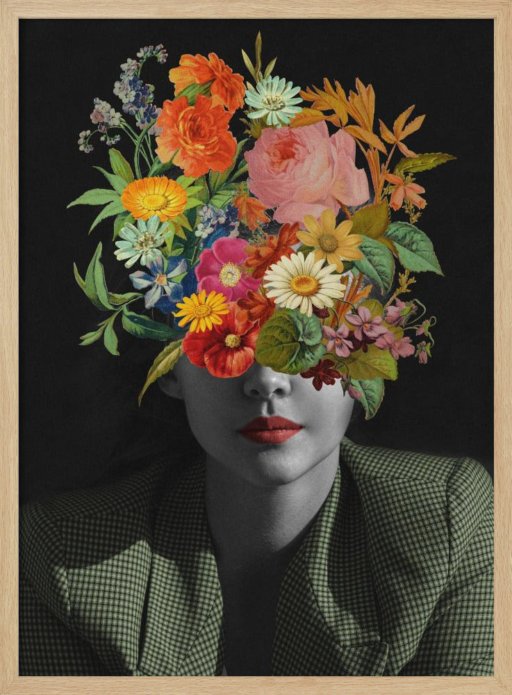 Green Vintage Bouquet | Poster